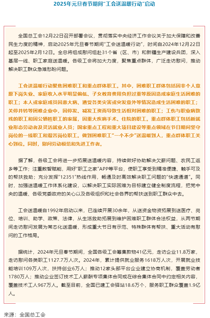 啟動！2025年元旦春節(jié)期間“工會送溫暖行動”即日起至2025年2月12日在全國開展.png