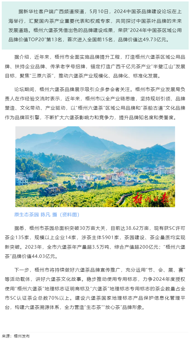 排名全國第13名！“梧州六堡茶”品牌價(jià)值實(shí)現(xiàn)新突破.png