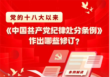 黨的十八大以來(lái)，《中國(guó)共產(chǎn)黨紀(jì)律處分條例》作出哪些修訂？