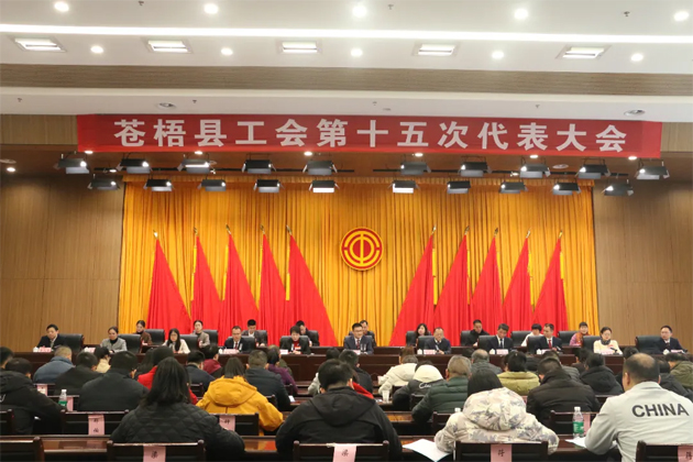 凝心聚力譜新篇 奮楫揚(yáng)帆再起航——蒼梧縣工會(huì)第十五次代表大會(huì)勝利召開